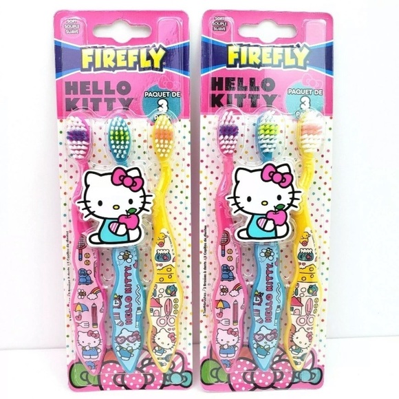 🆕 Firefly Hello Kitty Kid’s Toothbrushes - Picture 1 of 4